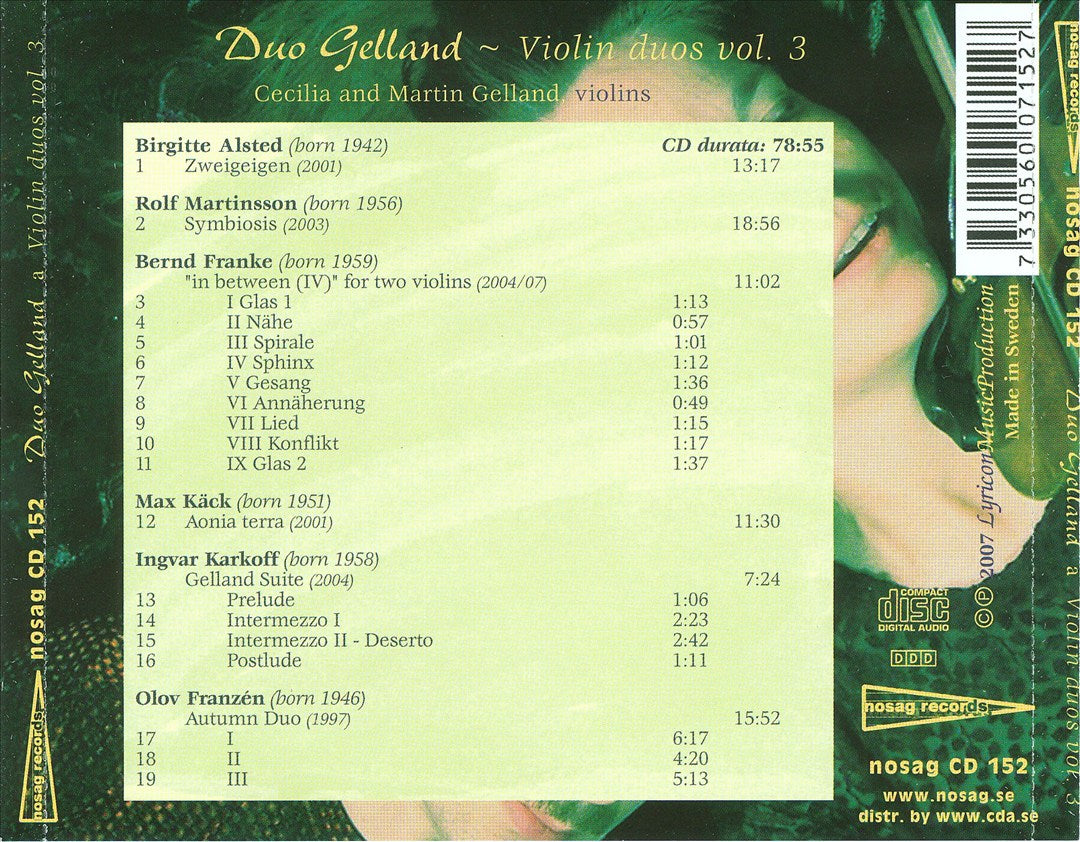 Violin Duos, Vol. 3 cover art