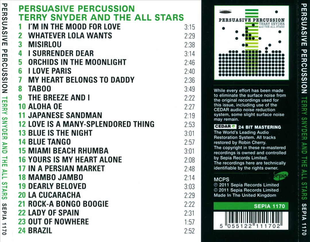 Persuasive Percussion cover art