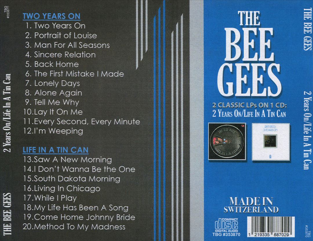 Two Years On/Life in a Tin Can cover art
