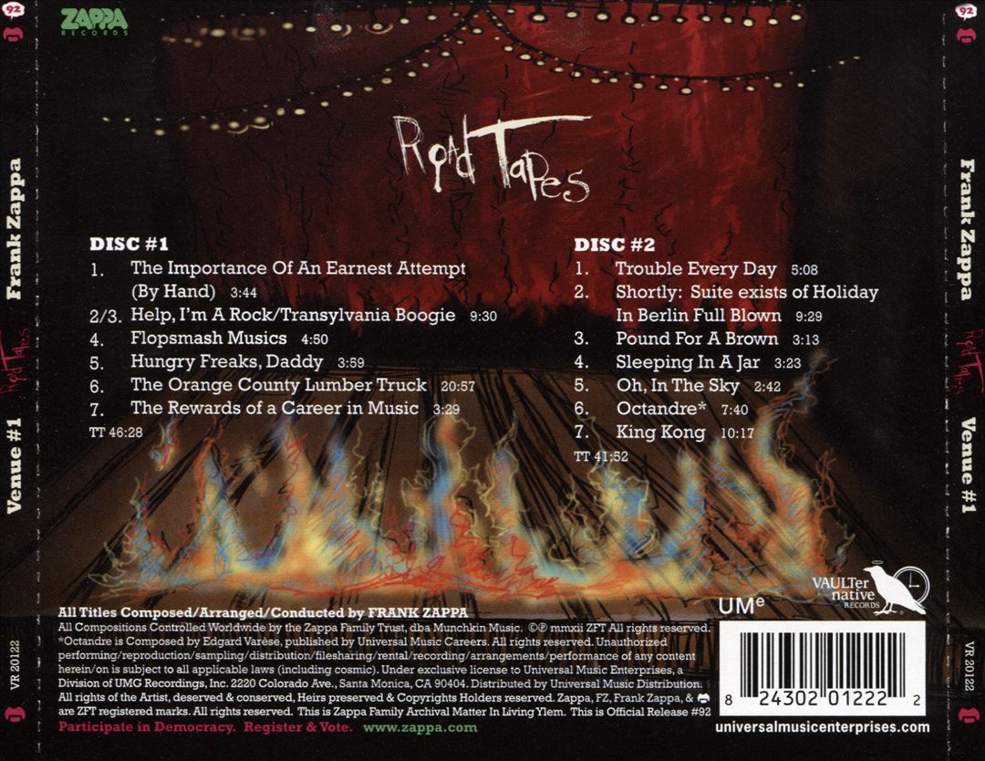 Road Tapes, Venue #1 cover art