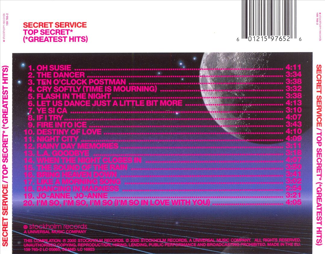 Top Secret: Greatest Hits cover art
