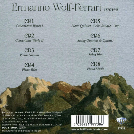 Wolf-Ferrari: Concertante Works; Chamber Music; Piano Music cover art