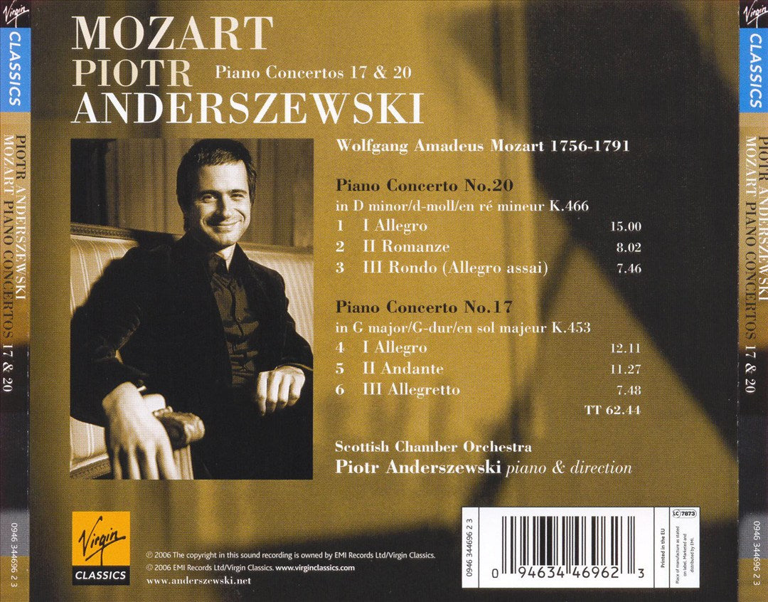 Mozart: Piano Concertos Nos. 17, 20 cover art