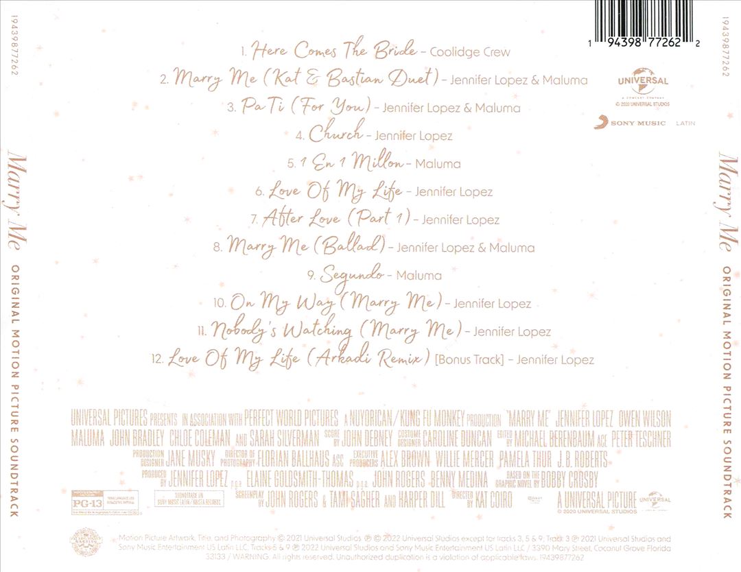Marry Me [Original Motion Picture Soundtrack] cover art