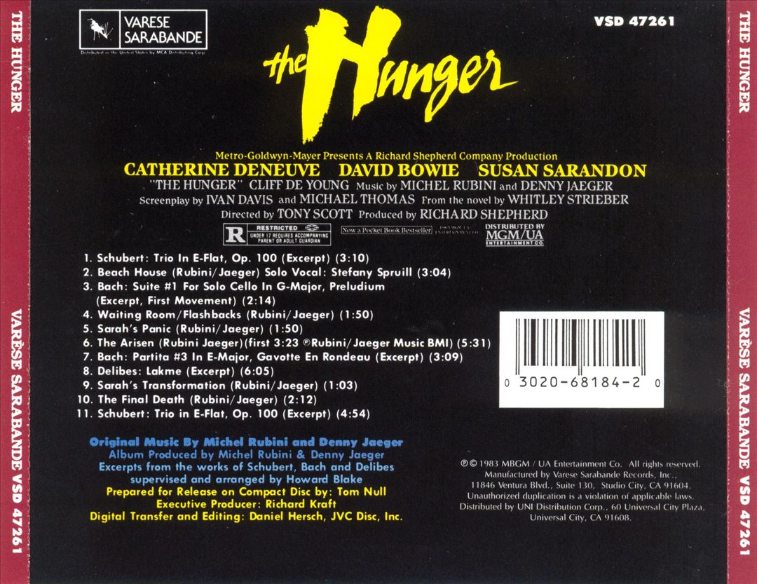 Hunger [Original Soundtrack] cover art
