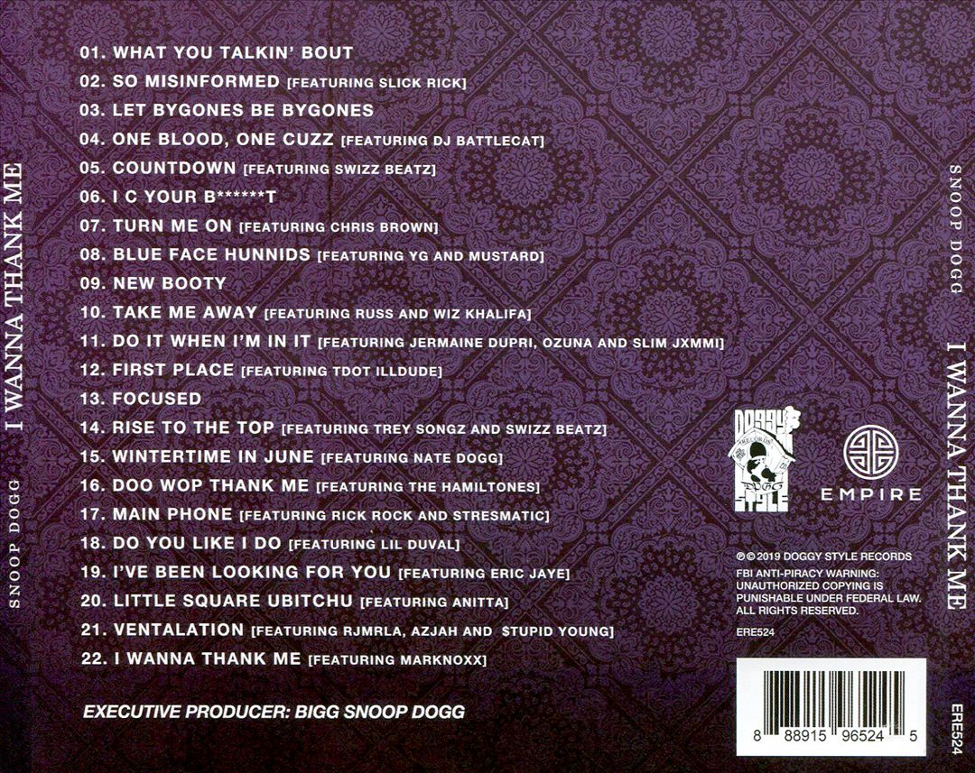 I Wanna Thank Me cover art