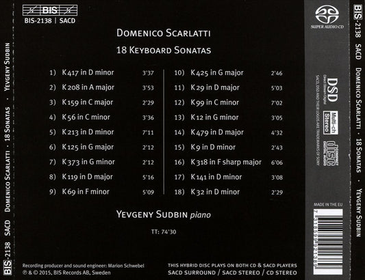 Scarlatti: 18 Sonatas cover art