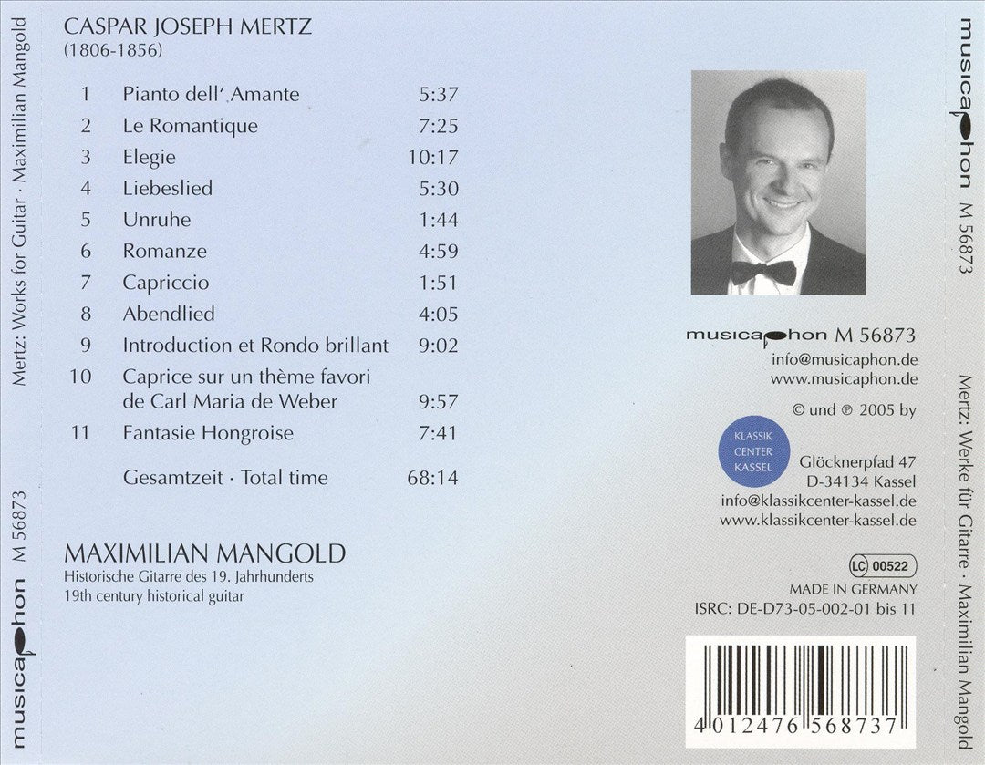Caspar Joseph Mertz: Werke für Gitarre cover art
