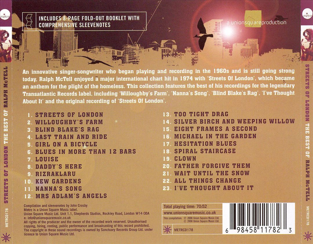 Streets of London: The Best of Ralph McTell cover art