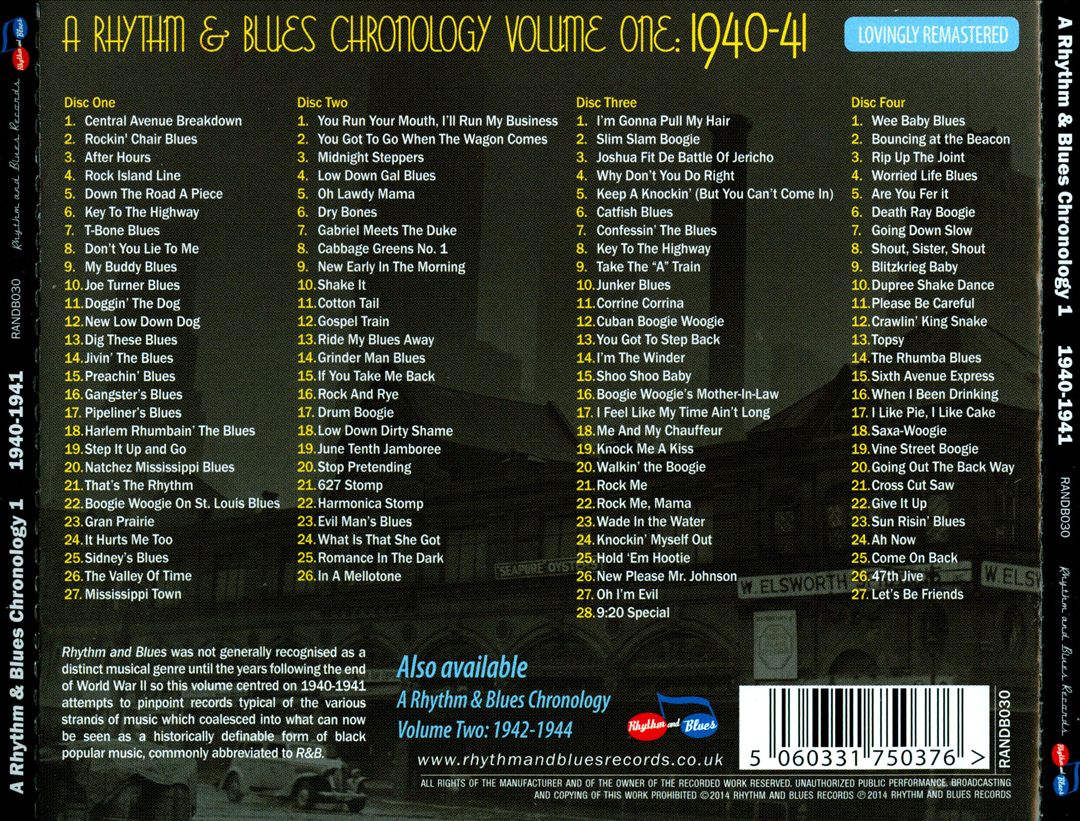 Rhythm & Blues Chronology 1: 1940-1941 cover art
