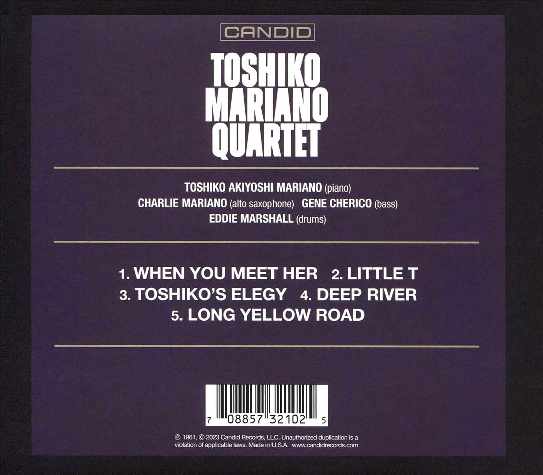 Toshiko Mariano Quartet cover art
