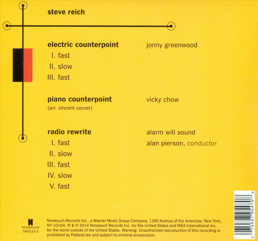 Steve Reich: Radio Rewrite cover art
