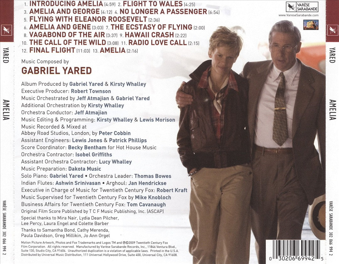 Amelia [Original Motion Picture Soundtrack] cover art