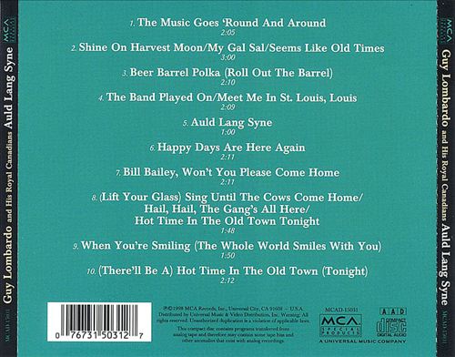 Auld Lang Syne [Universal Special Products] cover art