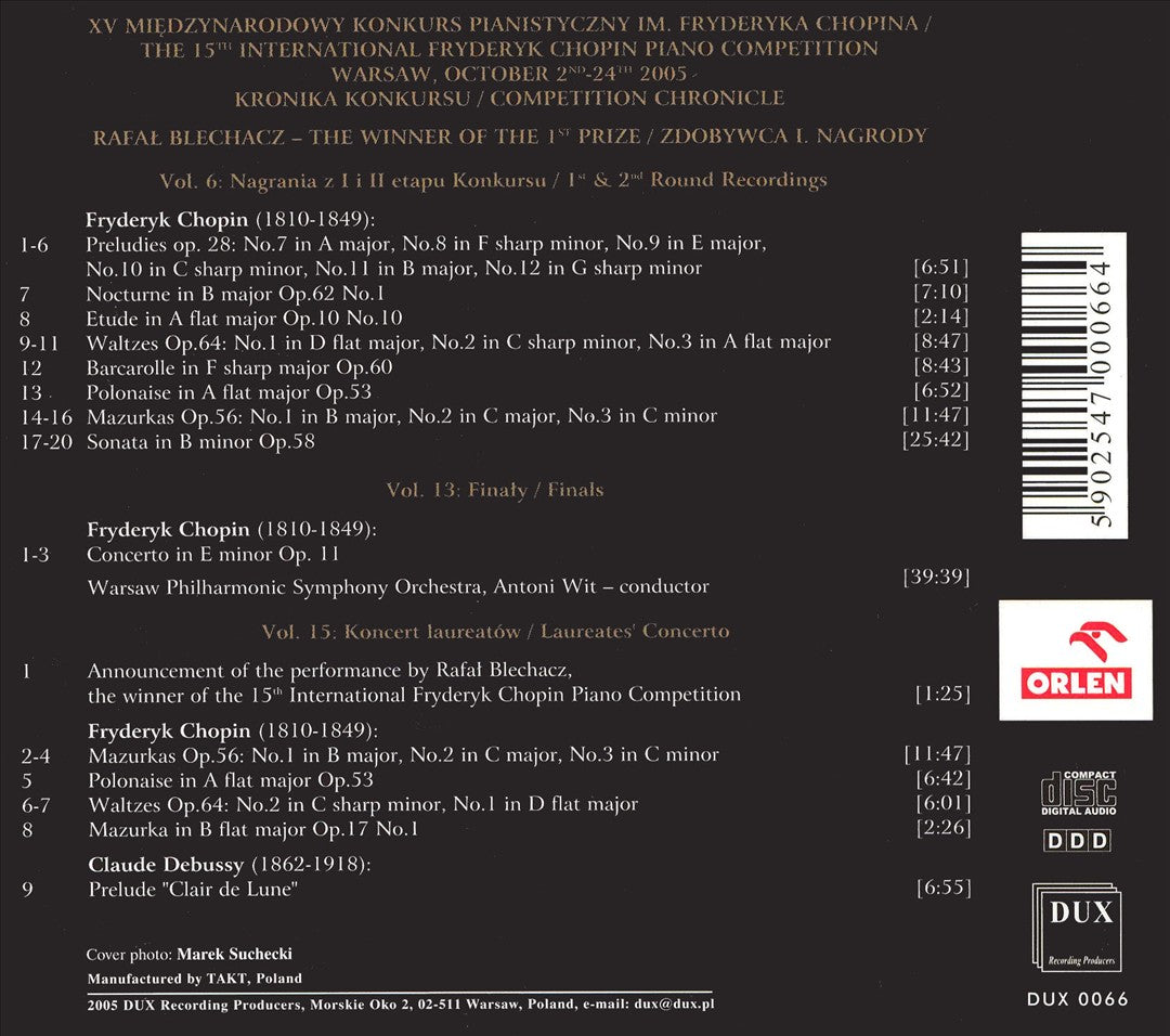 Rafal Blechacz: The Winner of the 15th International Fryderyk Chopin Piano Competition [Box Set] cover art