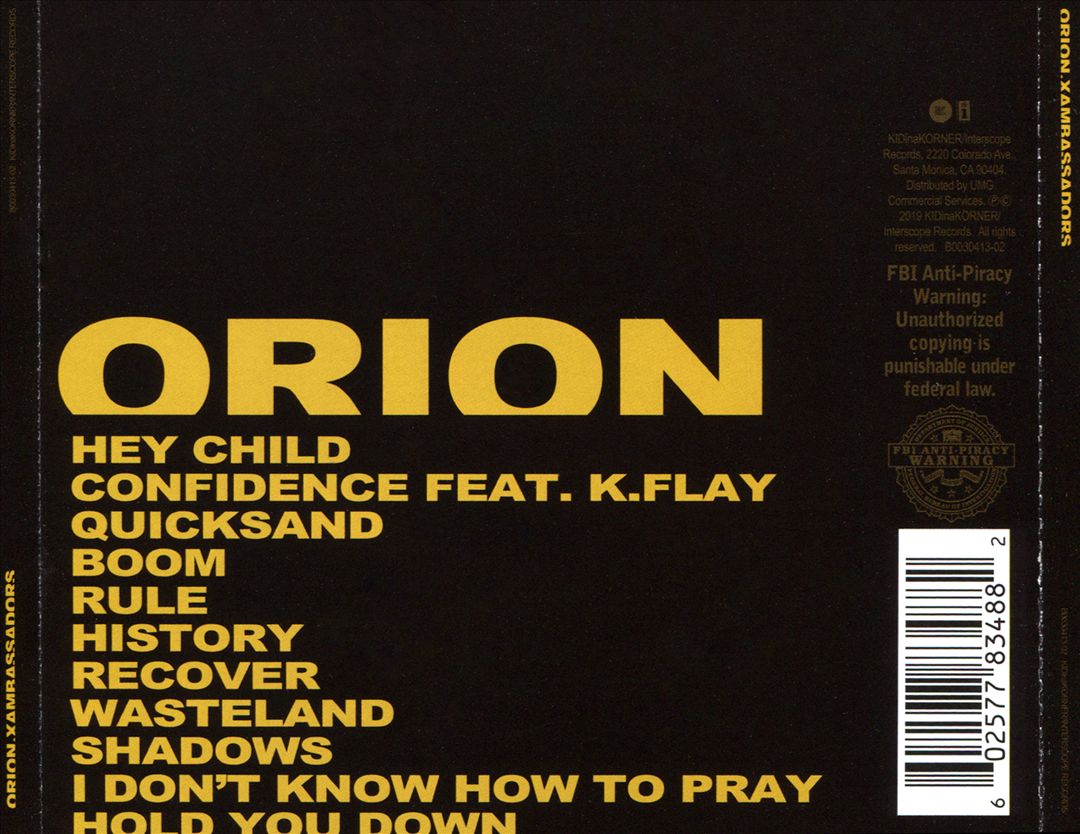 Orion cover art