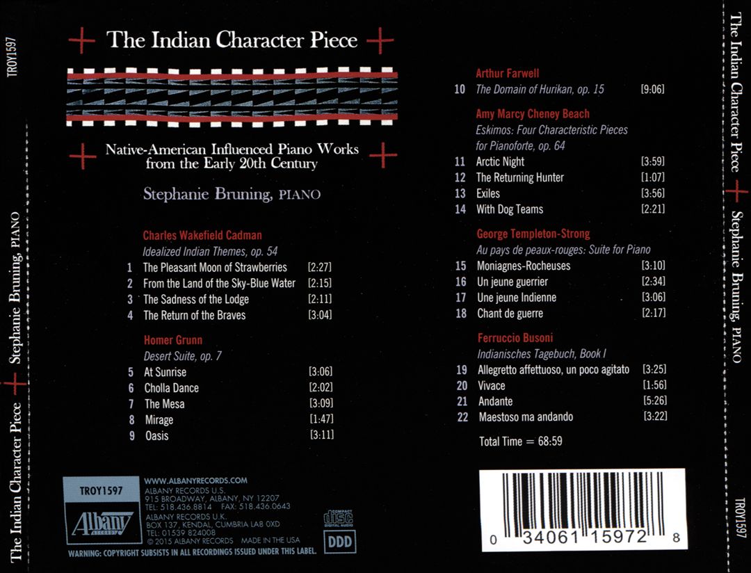 Indian Character Piece: Native-American Influenced Piano Works from the Early 20th Century cover art