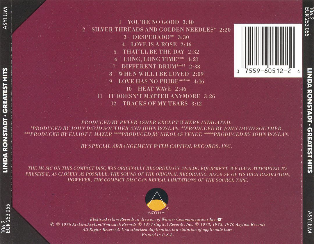 Greatest Hits [1976] cover art