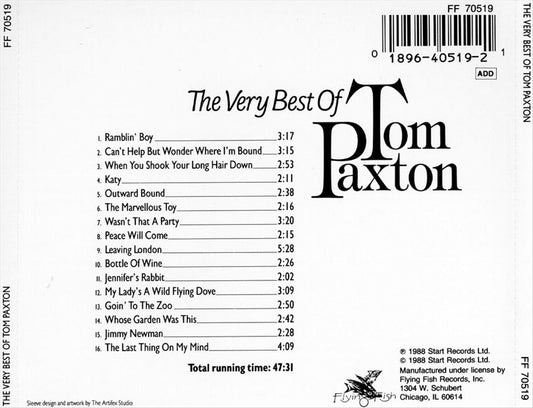 Very Best of Tom Paxton cover art