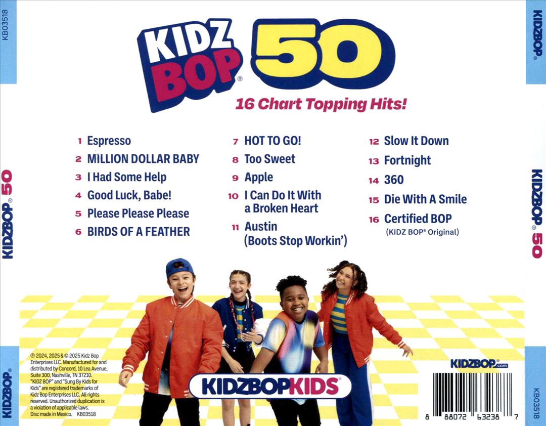 KIDZ BOP 50 cover art