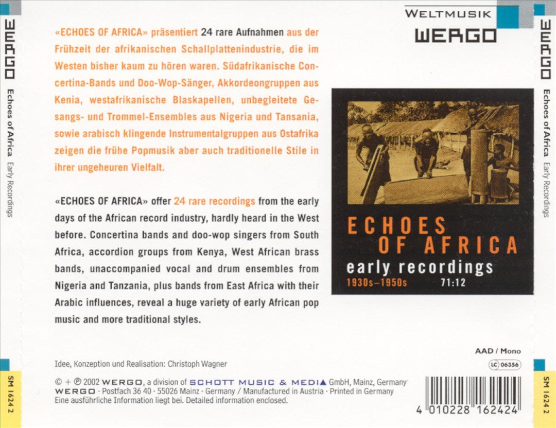 Echoes of Africa: Early Recordings cover art