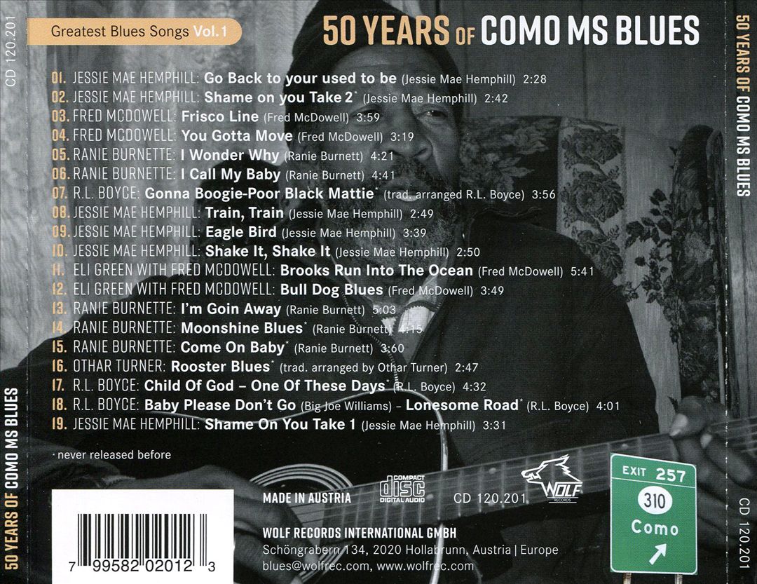 50 Years of Como Blues cover art