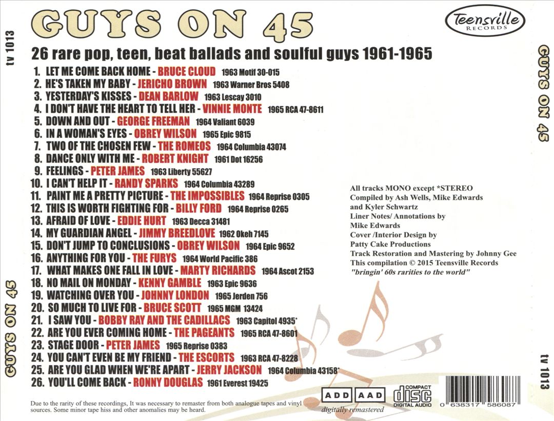 Guys on 45: 1961-1965 cover art