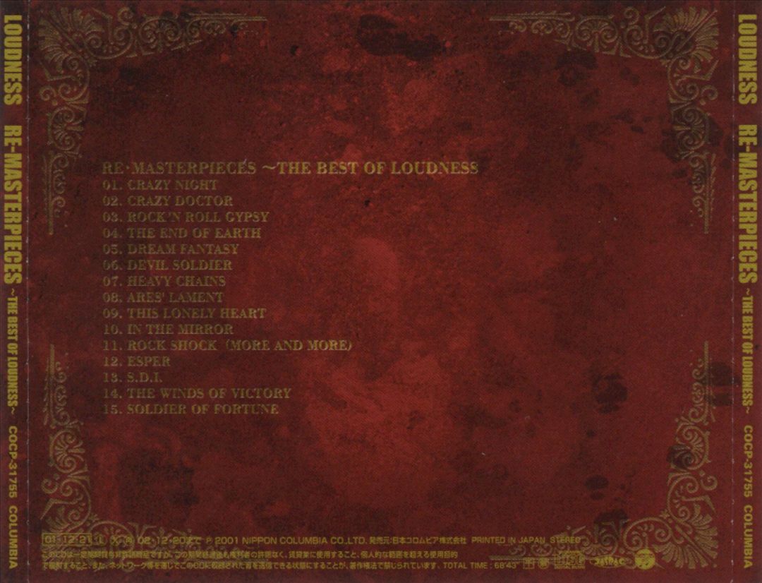 Re-Masterpieces: The Best of Loudness cover art