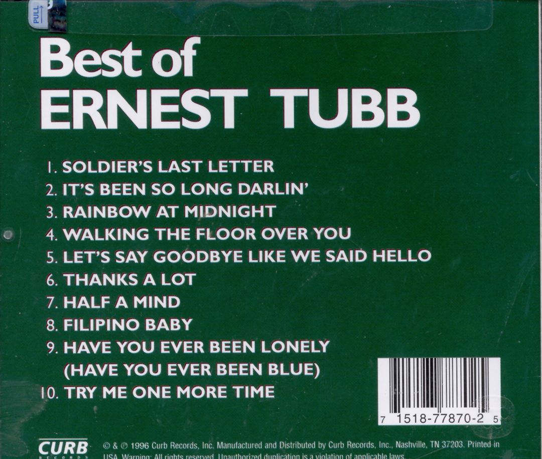 Best of Ernest Tubb cover art