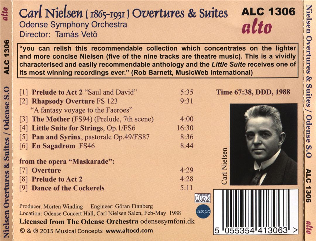 Carl Nielsen: Overtures & Suites; Little Suite for Strings cover art