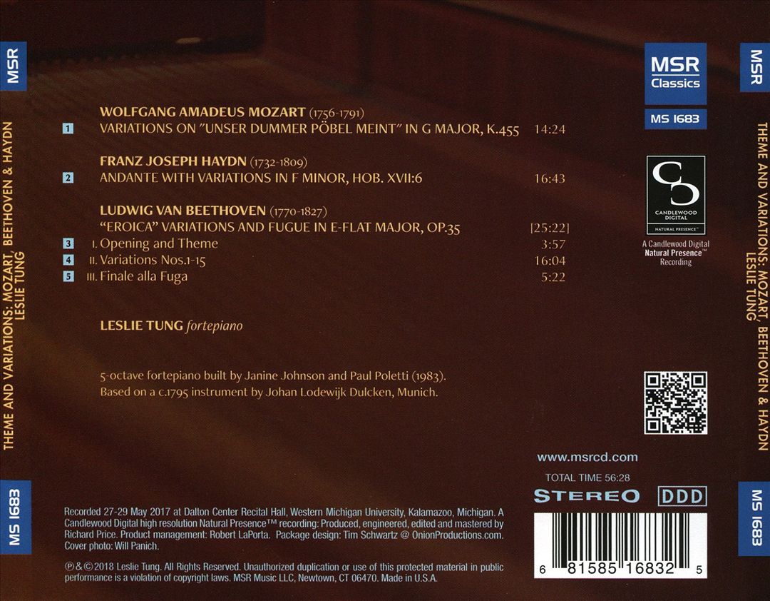 Theme and Variations: Mozart, Beethoven, Haydn cover art