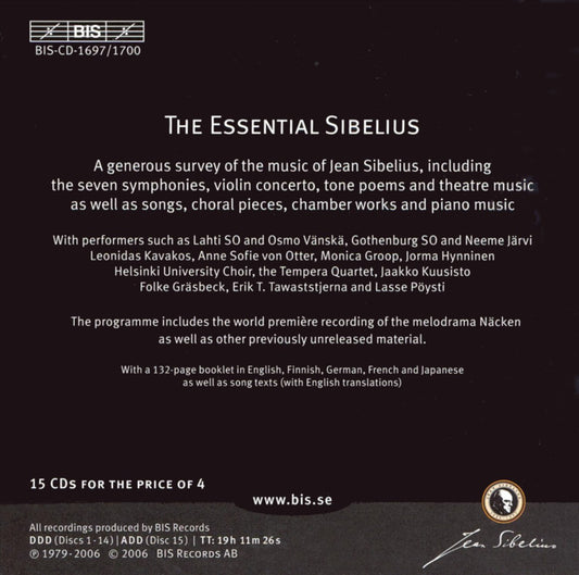 Essential Sibelius [Box Set] cover art