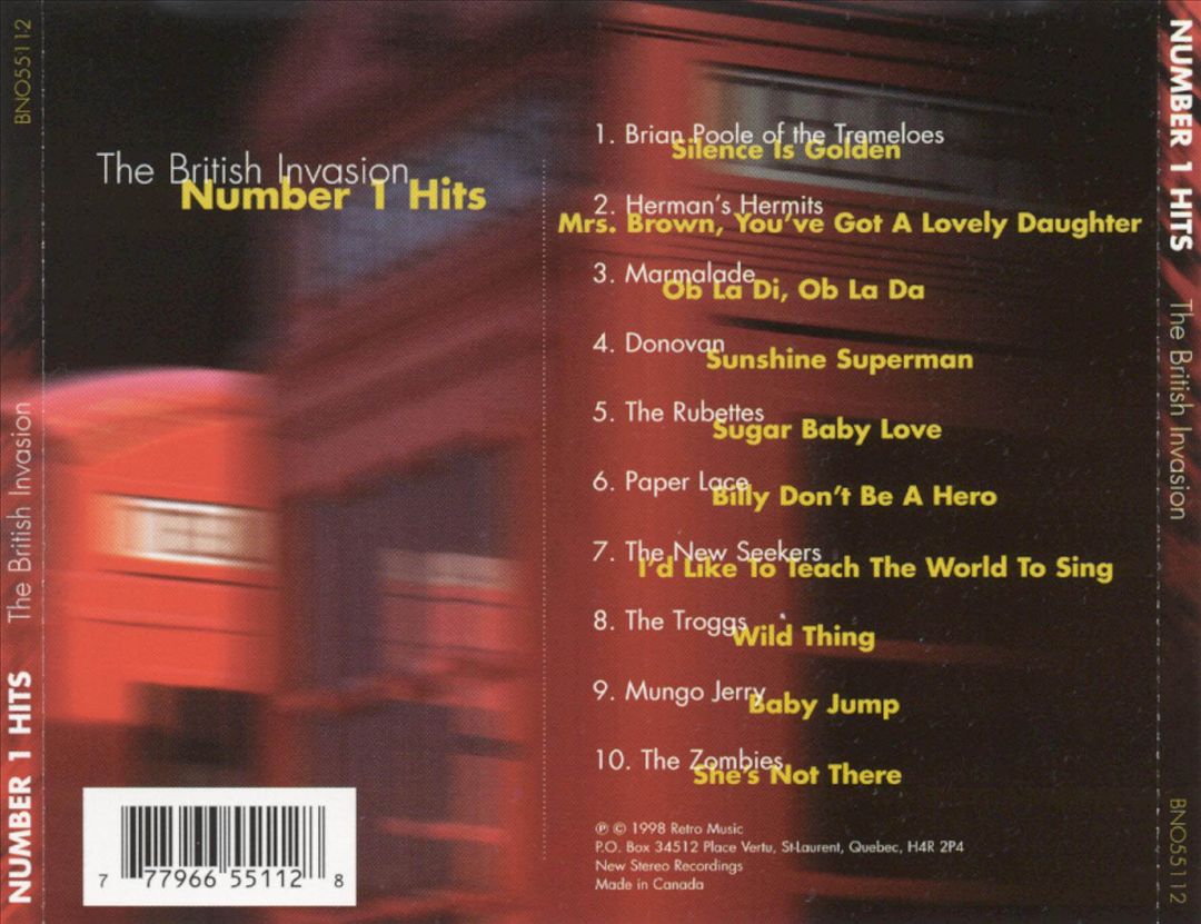 #1 Hits: The British Invasion cover art