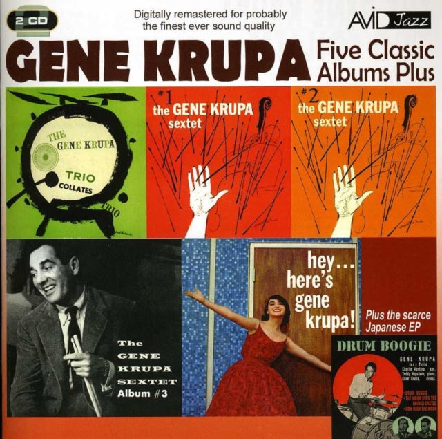 Five Classic Albums Plus: The Gene Krupa Sextet #1/#2/#3/Hey Here's Gene Krupa/The Gene Krupa Trio Collates cover art