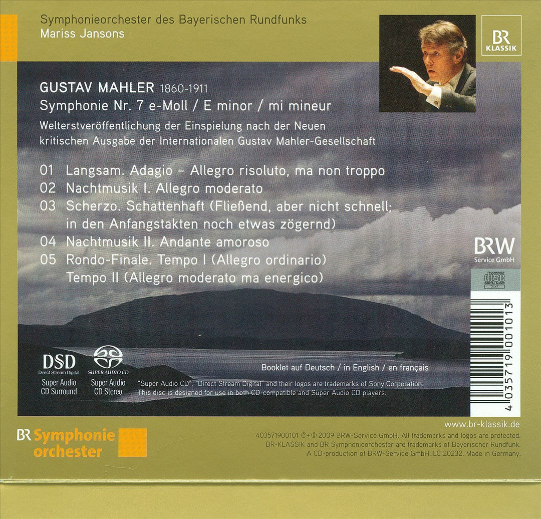 Mahler: Symphonie No. 7 cover art