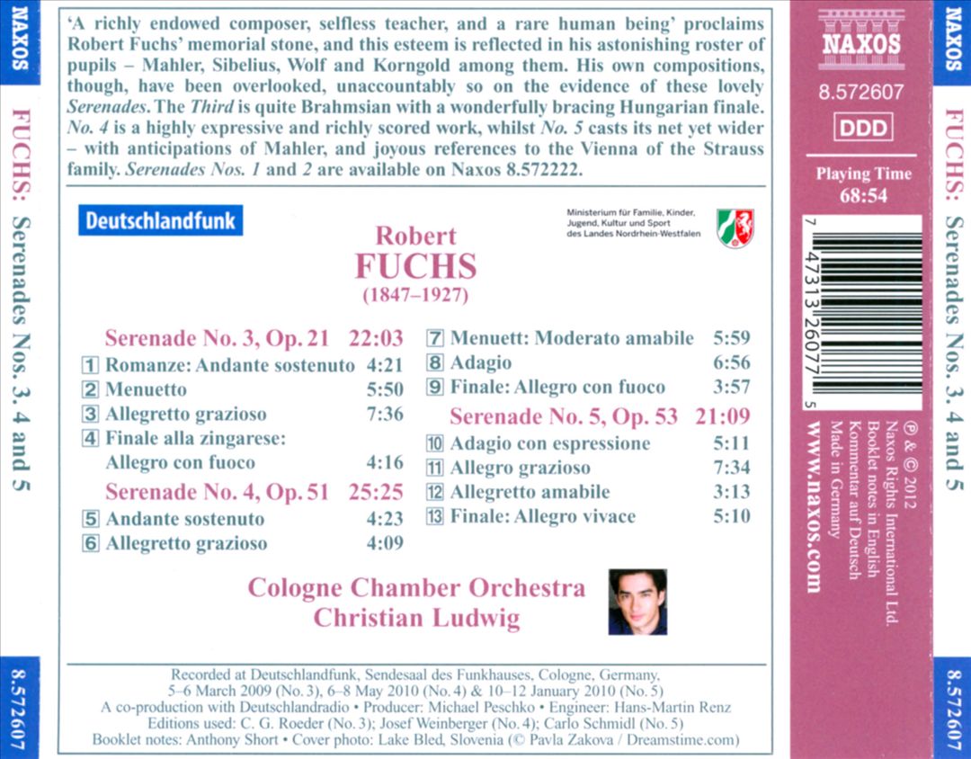Robert Fuchs: Serenades Nos. 3, 4 & 5 cover art