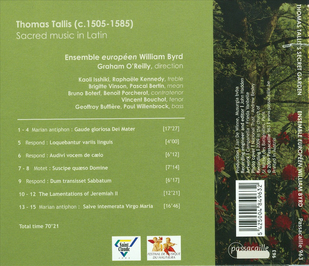 Thomas Tallis's Secret Garden cover art