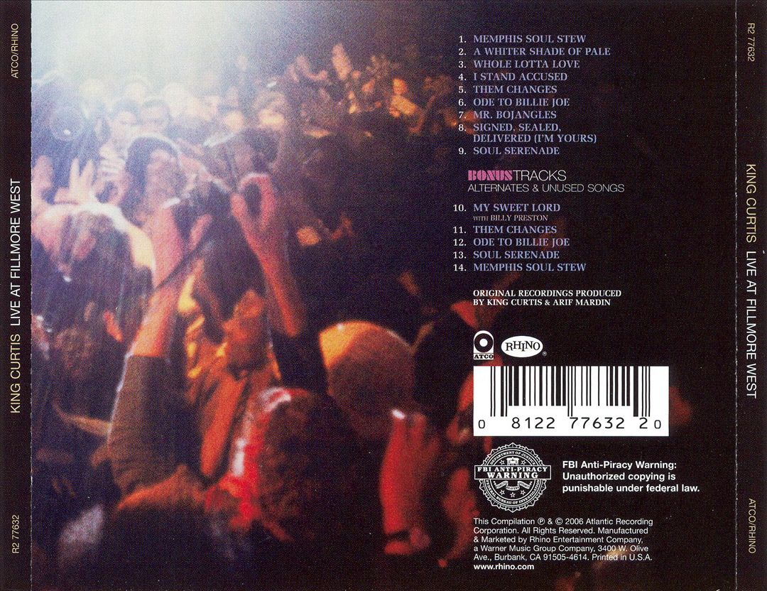 Live at the Fillmore West cover art