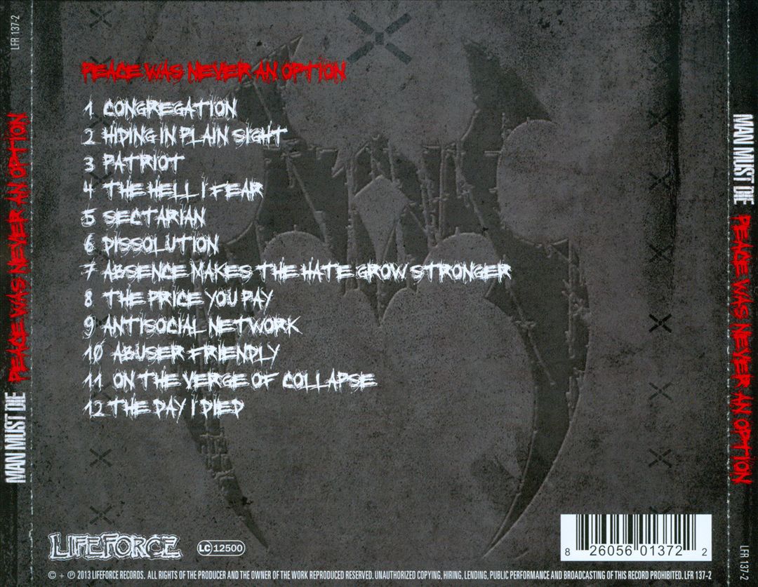 Peace Was Never an Option cover art