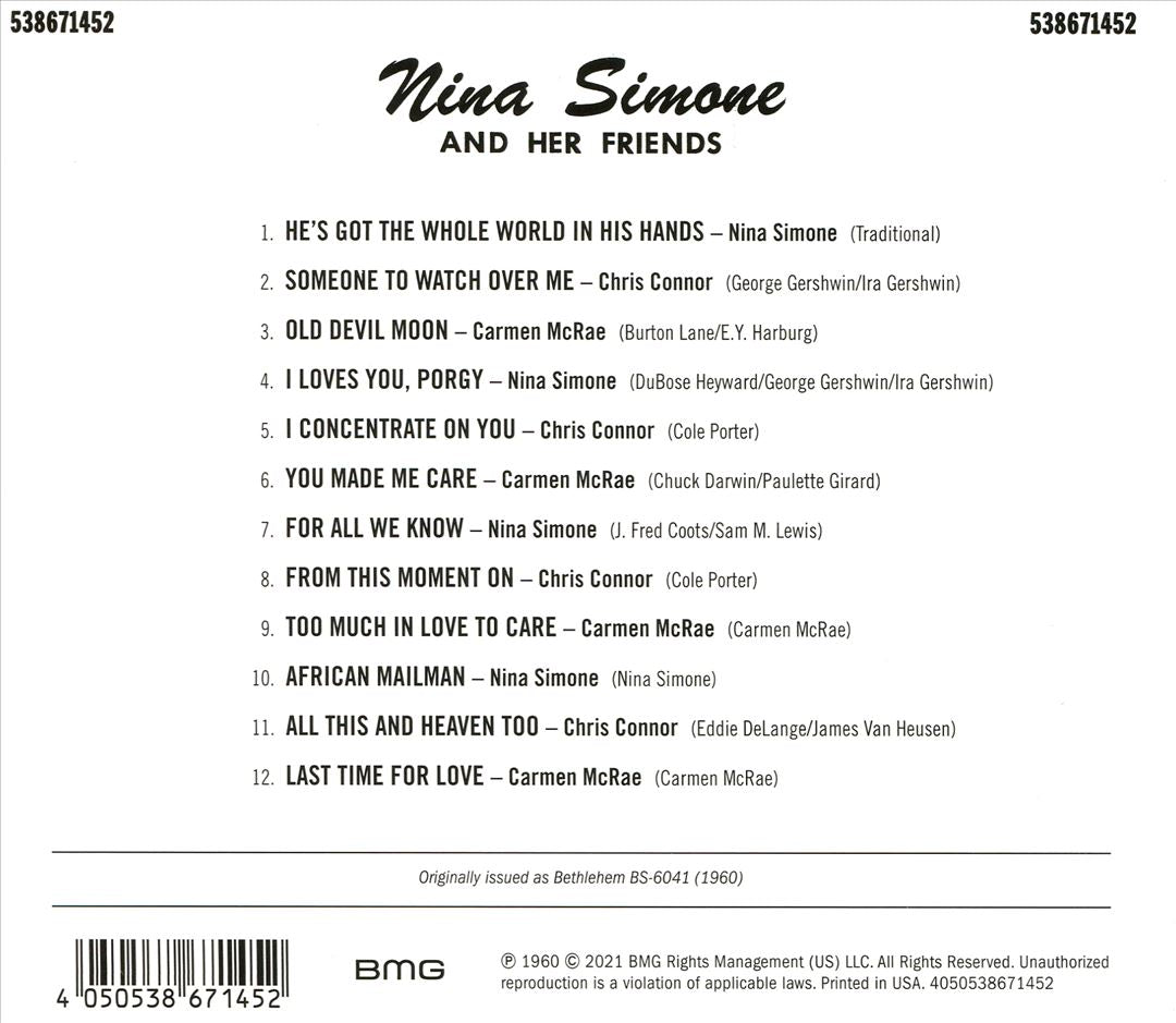 Nina Simone & Her Friends cover art