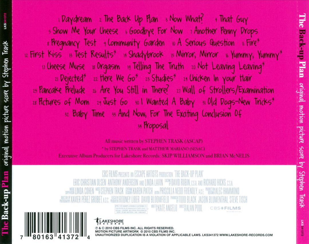 Back-Up Plan cover art