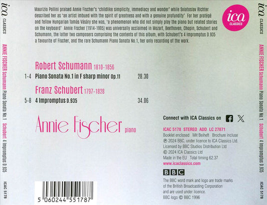 Schumann: Piano Sonata No. 1; Schubert: 4 Impromptus cover art
