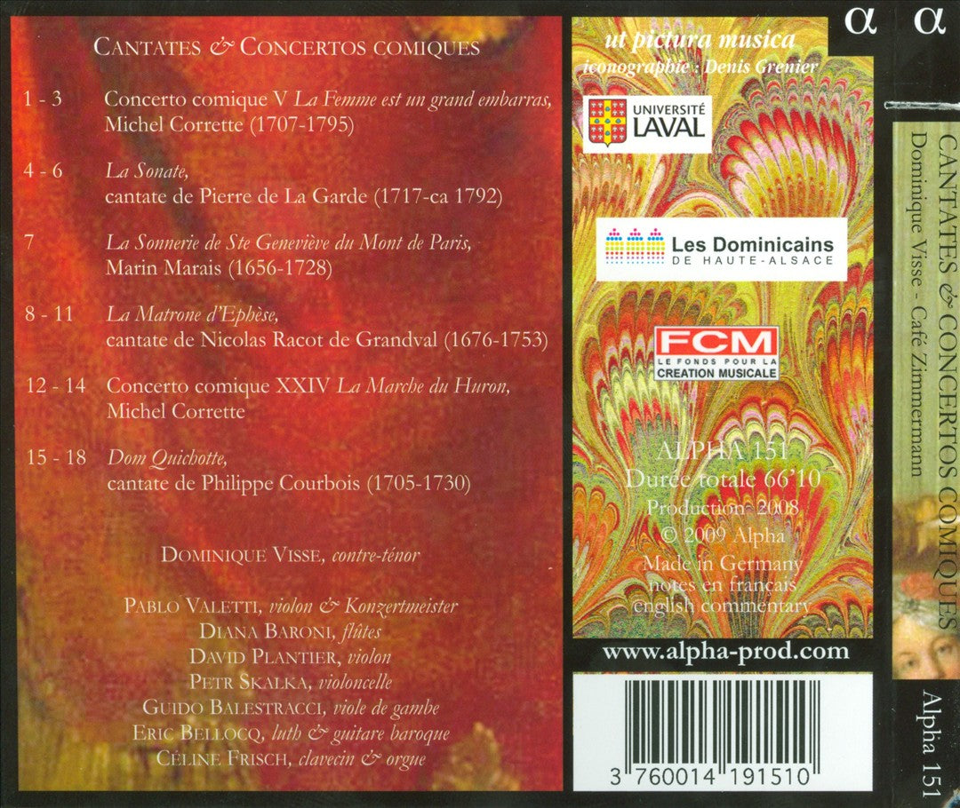 Dom Quichotte: Cantates & Concertos Comiques cover art