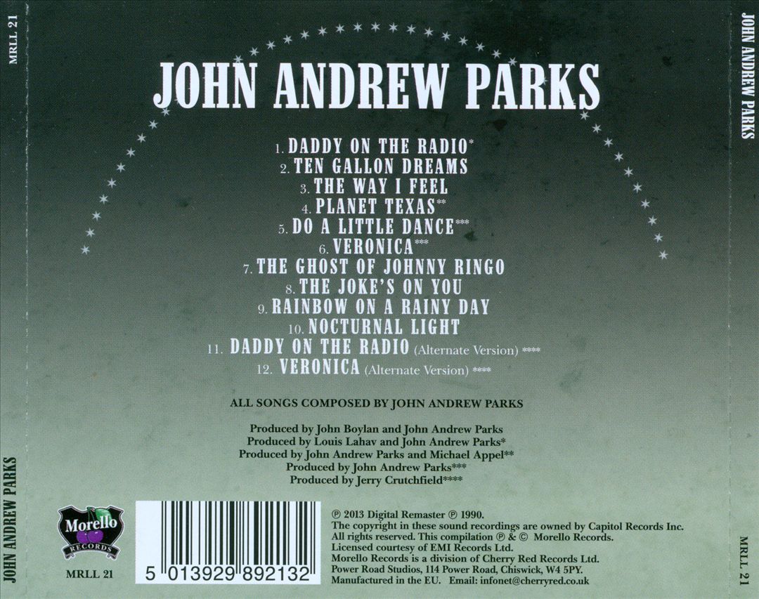 John Andrew Parks cover art