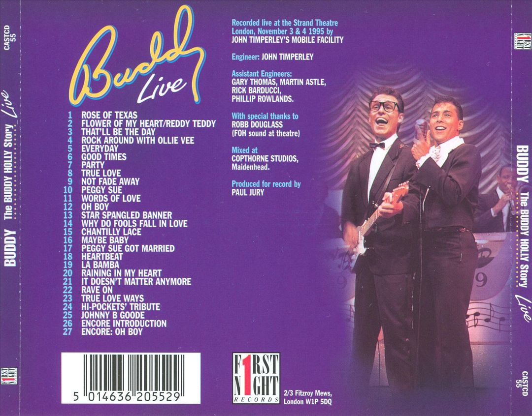 Buddy: The Buddy Holly Story [First Night] cover art