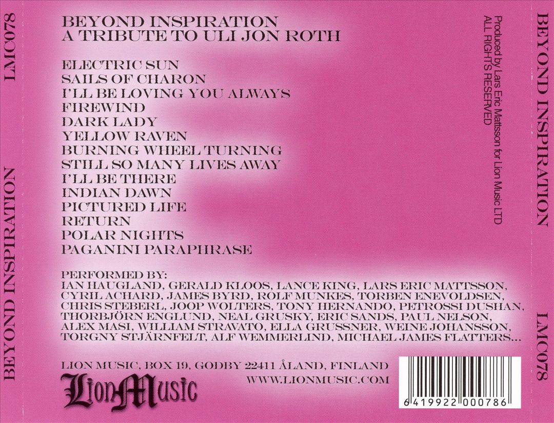 Beyond Inspiration: Tribute to Uli Roth cover art