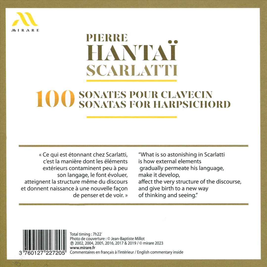Scarlatti: 100 Sonates pour clavecin cover art