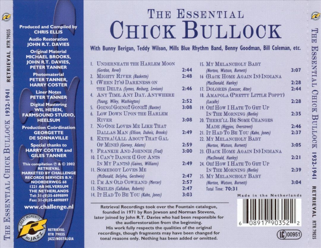 Essential Chick Bullock cover art