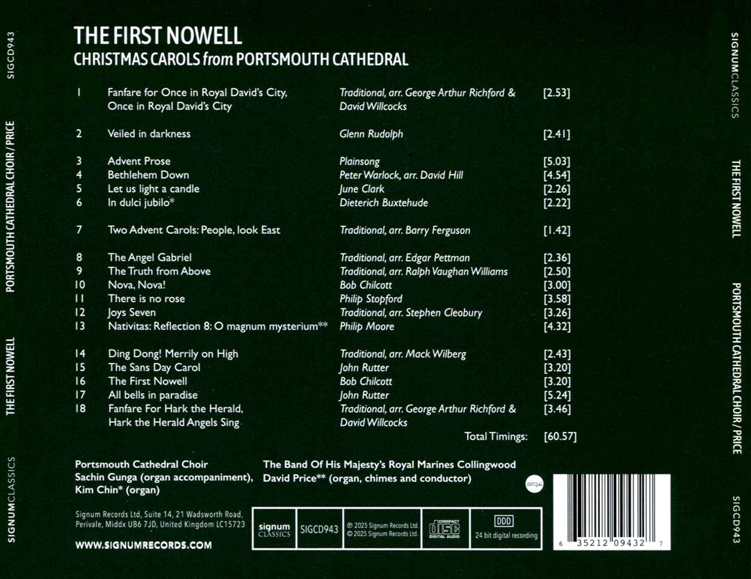 First Nowell: Christmas Carols from Portsmouth Cathedral cover art