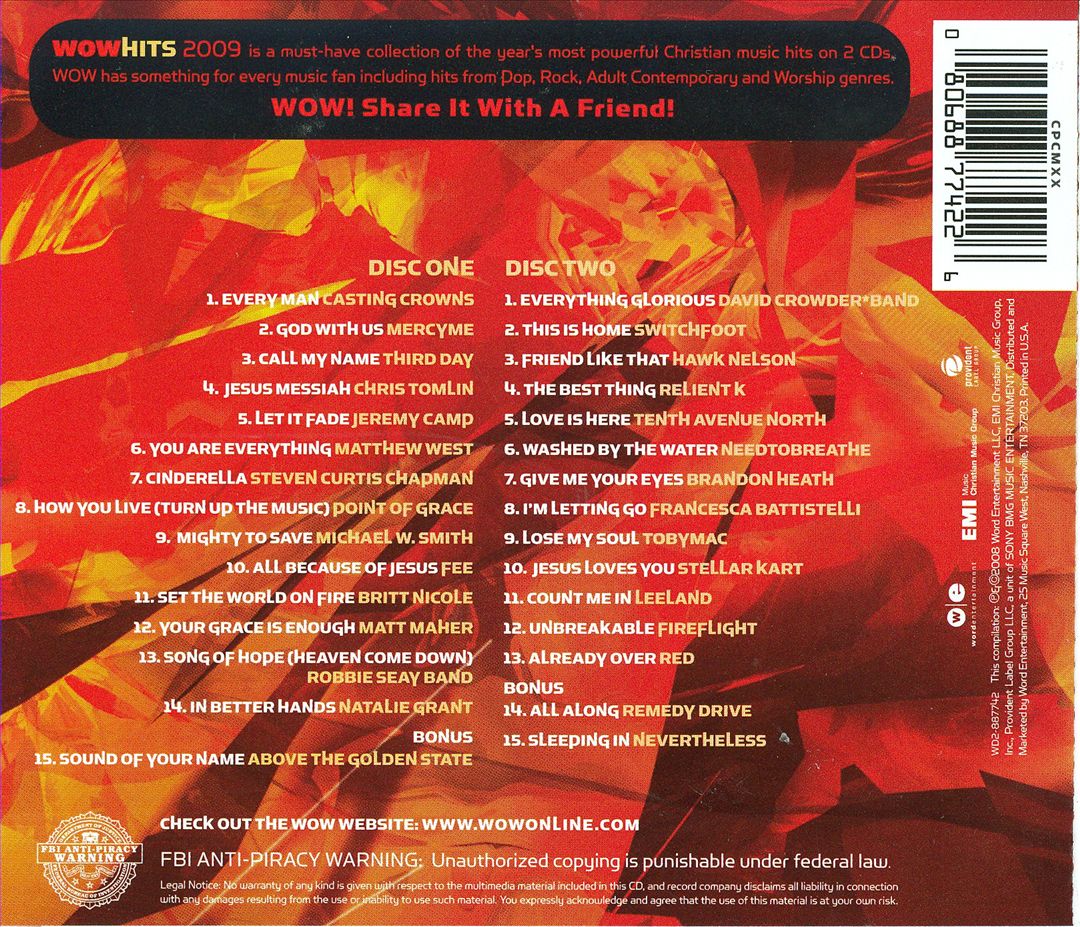 WOW Hits 2009 cover art